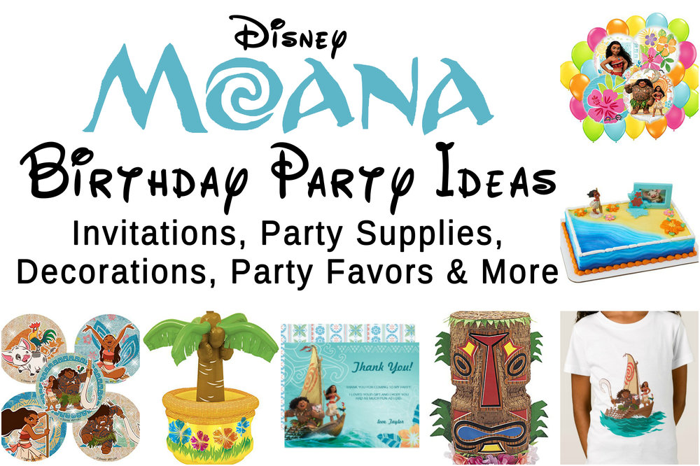 disney moana birthday party ideas