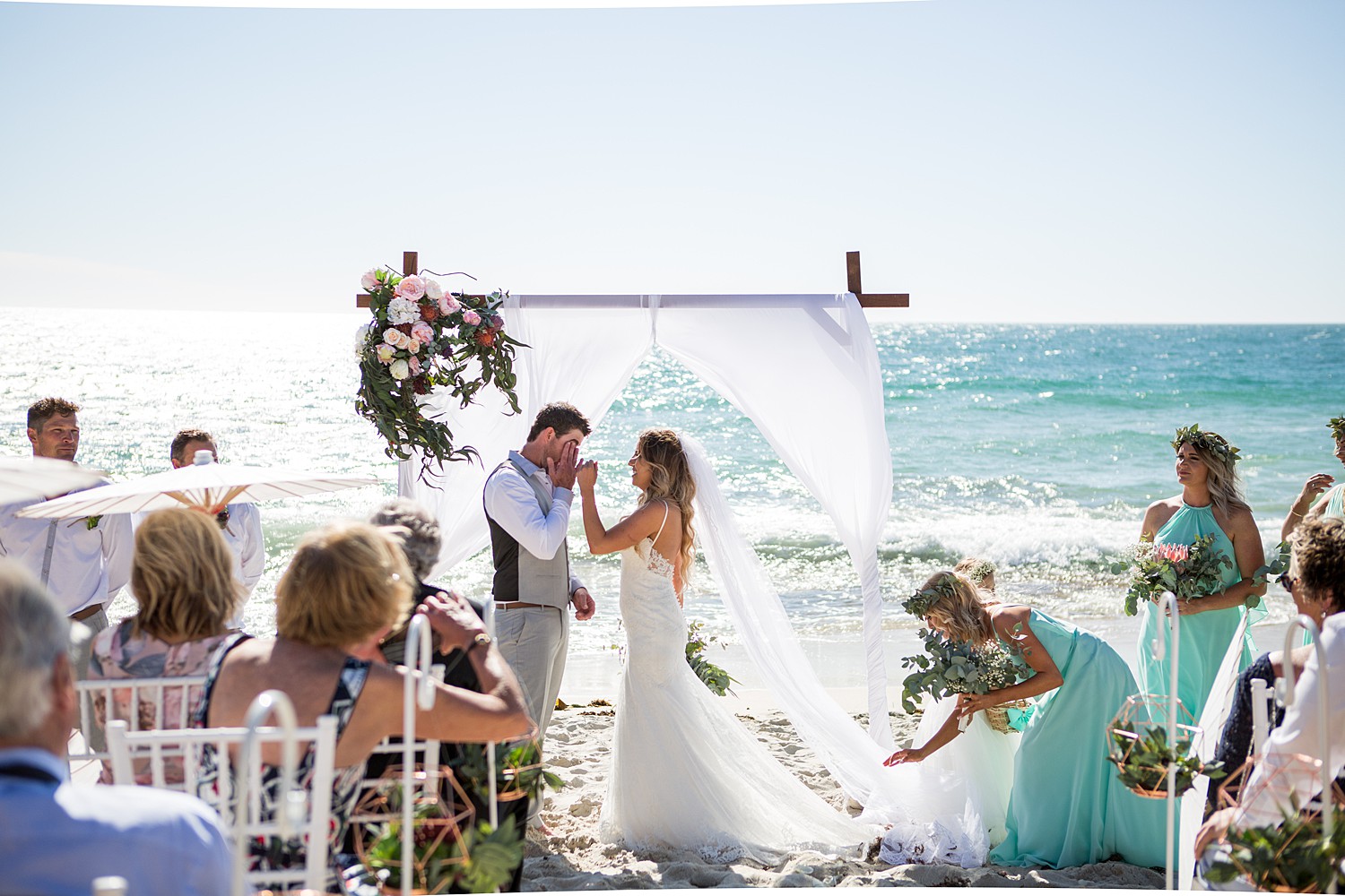 Meagan Brett Perth Beach Wedding Trigg Island Surf Life Saving