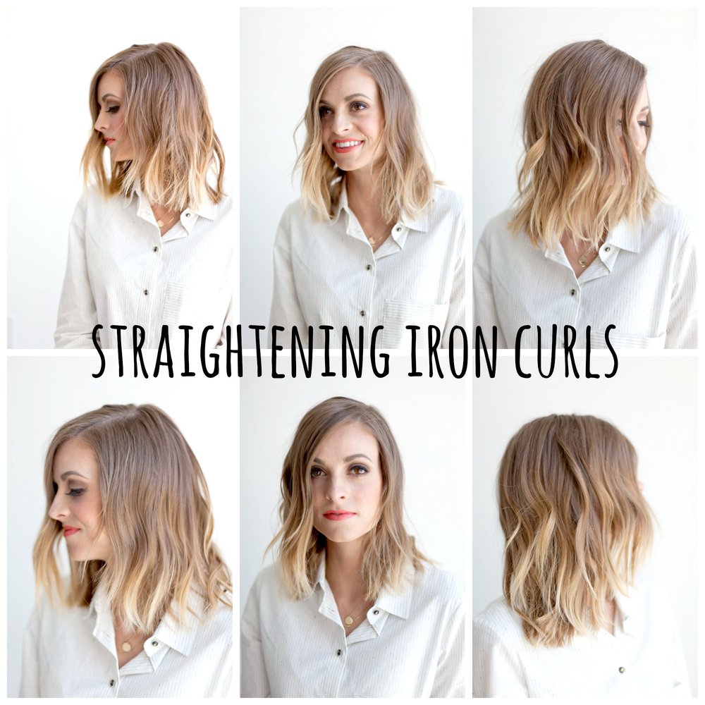 How To Curl Hair With A Straightener Elizabeth Faye