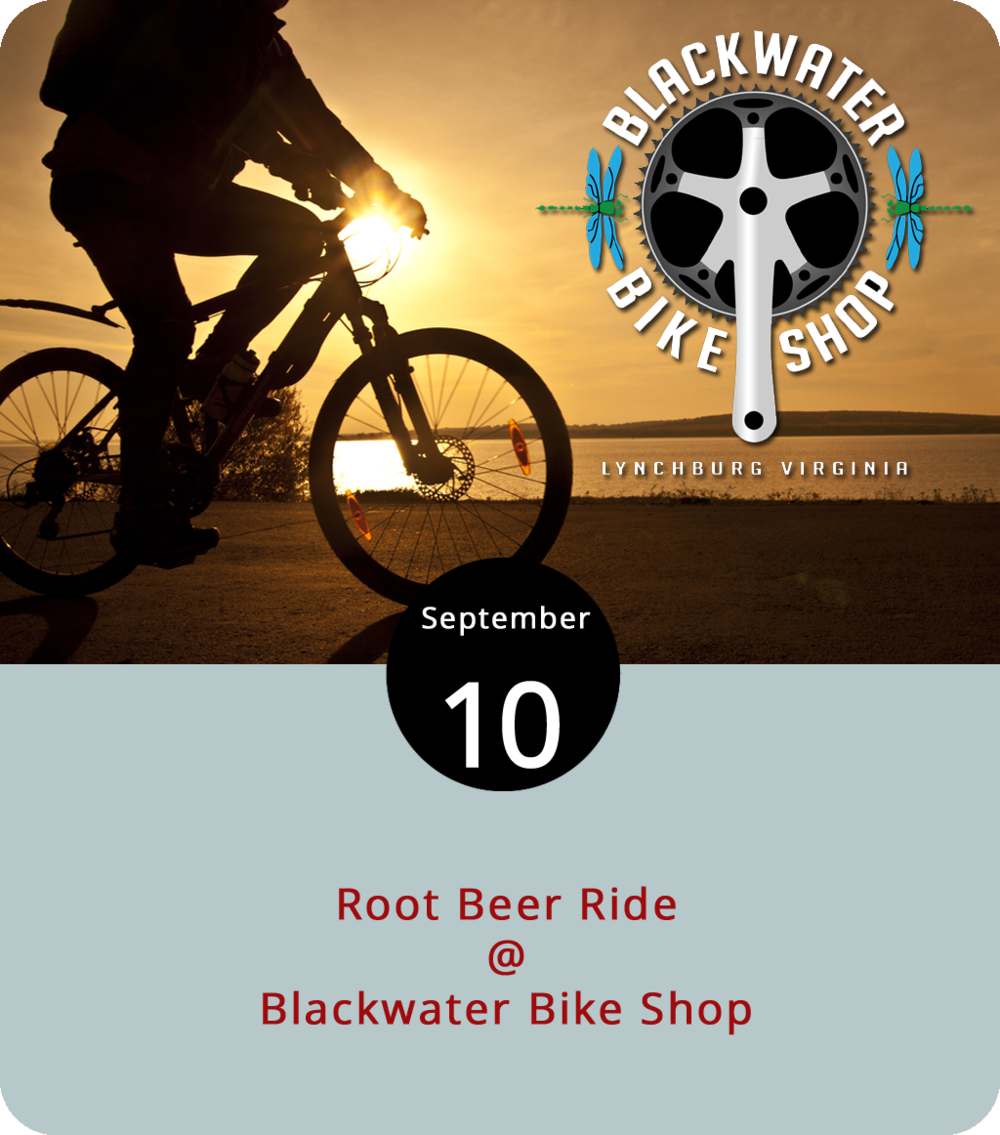 The local cycling community has a well-documented affinity for cruising for brews, usually of the lager and ale variety. But this evening, and every Monday through the end of the month, Blackwater Bike Shop (18869 Forest Rd.) hosts a ride with a softer drink as the reward. The 22-mile Root Beer Ride begins at the Blackwater’s Forest shop at 6 p.m. There are also ten- and 16-mile routes for those who’d prefer a shorter ride. All routes lead to Monkee Joe’s (1190 Perrowville Rd.), where the root beer will be flowing. Check out the bike shop’s ride map  page  for more info about the route. For more info, click  here  or call (434) 385-7047.