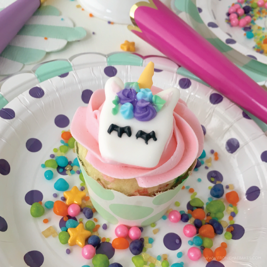 Whimsical Royal Icing Unicorn Cupcake Toppers with FREE Printable Template — Fronie Mae Bakes