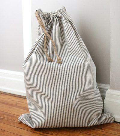 Drawstring Laundry Bag from eHow