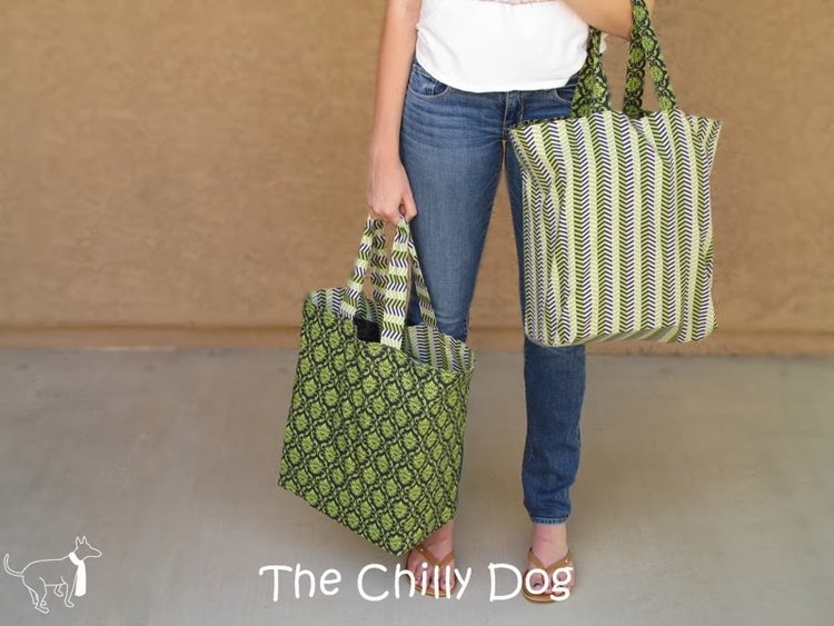Reversible Shopping Bags from The Chilly Dog
