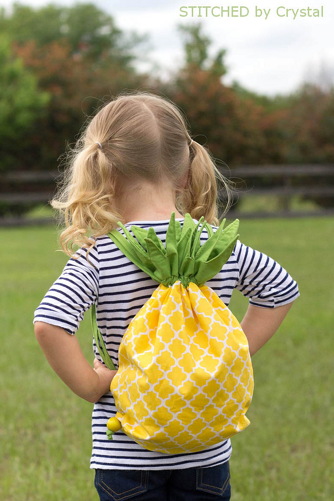 Pineapple Drawstring Backpack from Make It and Love It