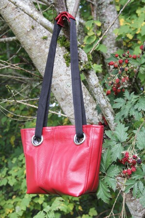 Leather Grommet Bag from Crafty Staci