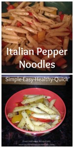 Italian Pepper Noodles