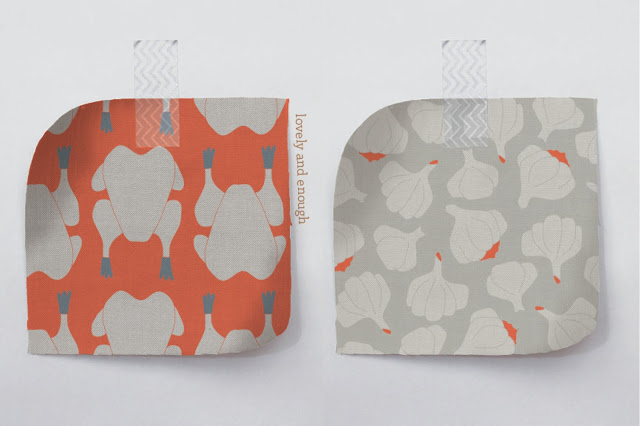 modern Thanksgiving-themed coral and tan pattern design | Lovely and Enough