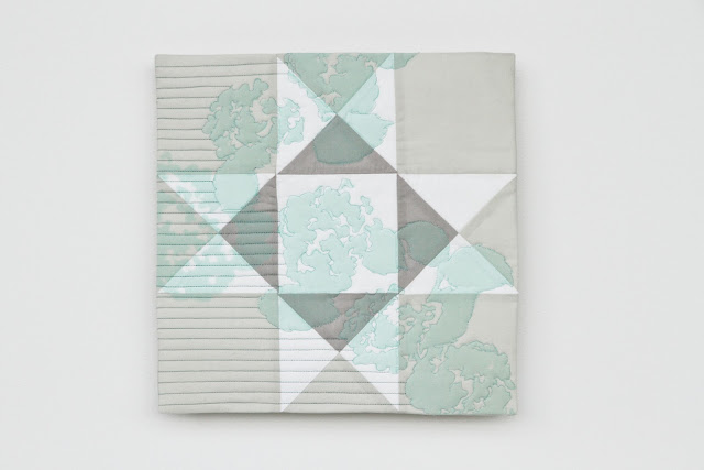 modern mint printed ohio star quilt: crisp, subtle, and gorgeous | by Lovely and Enough