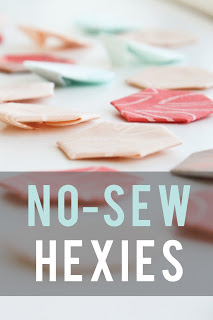 Don't love hand sewing but love hexies? This tutorial is for you! Just grab your basting spray and starch and get ready for the hexie fun to begin!