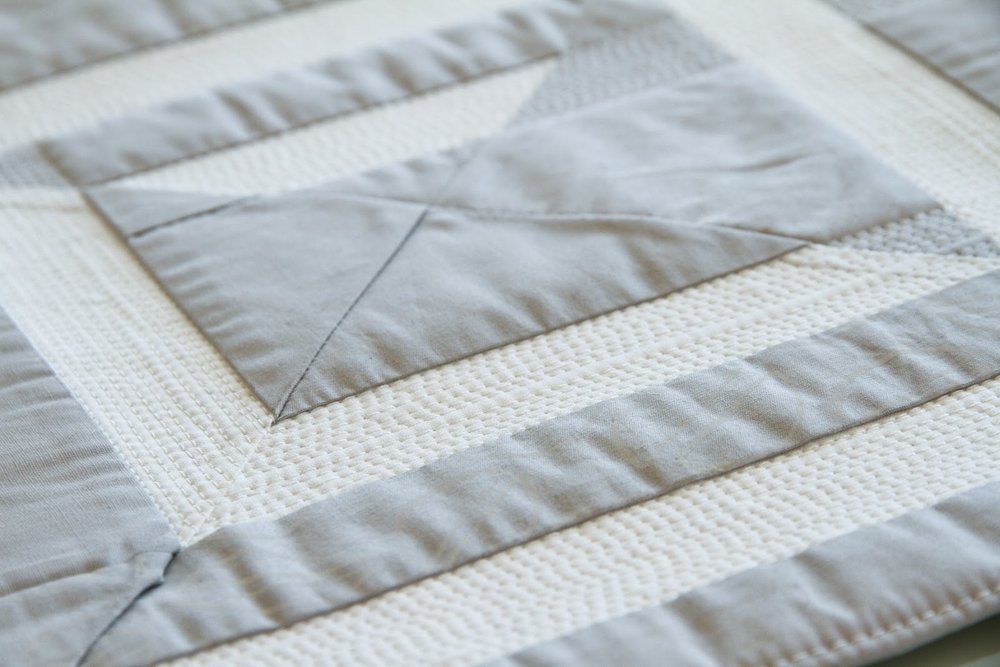 modern minimalist mini quilt | by Lovely and Enough