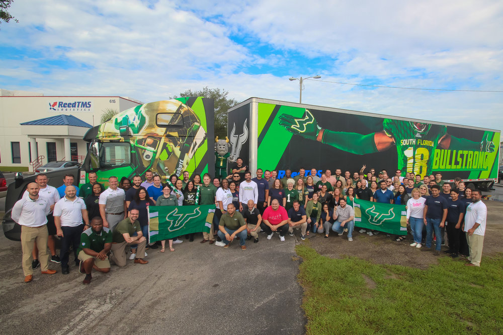   The ReedTMS staff with the South Florida dedicated truck.  