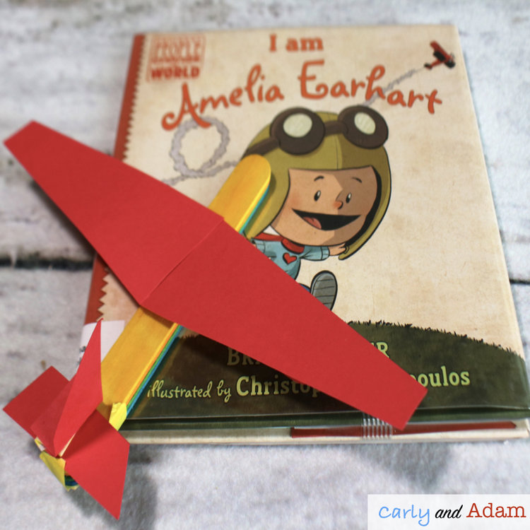 I am Amelia Earhart Build an Airplane STEM