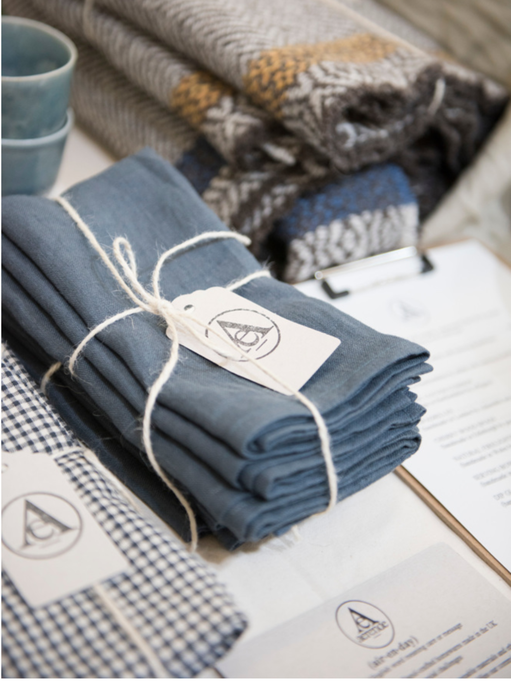  Beautiful linen napkins from  Aerende Store  