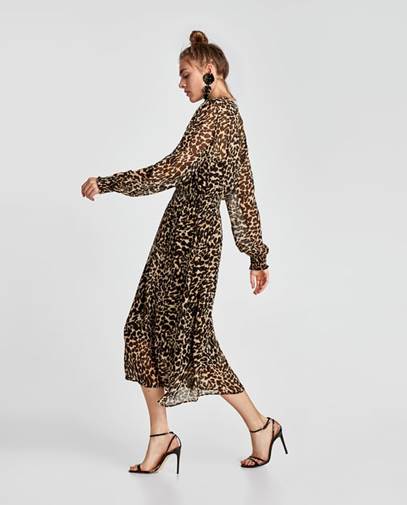   Zara  Leopard Print Dress £70 