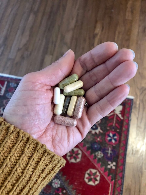 My current handful of daily capsules