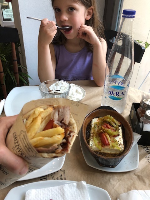 Had no clue that authentic gyros have fries on them?! This was our dinner at Neoklassiko in the Plaka area (next to the Hotel Astor). Our driver from George’s Famous taxi said it was the best around, I agree.