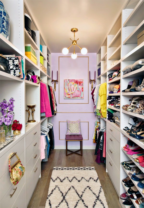 lilac, walk-in closet, gold trim, Mimosa Lane blog, One Room Challenge, jason kindig photography