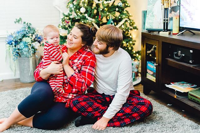 Our first Christmas as a family. Our first Christmas with Bird. Merry Christmas from the Knotts, if you need us, we will be on the couch watching elf, sipping coco & watching Bird roll around on the floor naked.