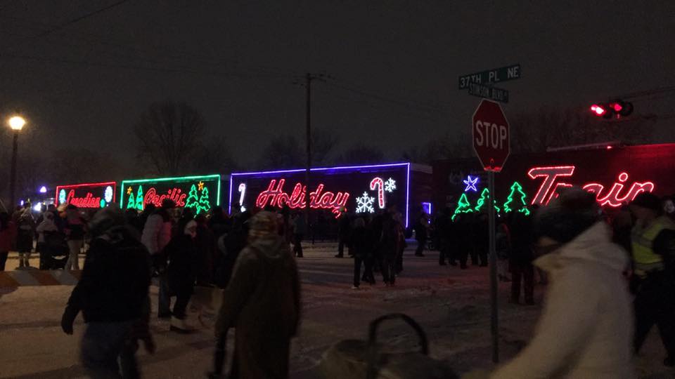 The Canadian Pacific Holiday Train that rolls through the mid-west every winter.