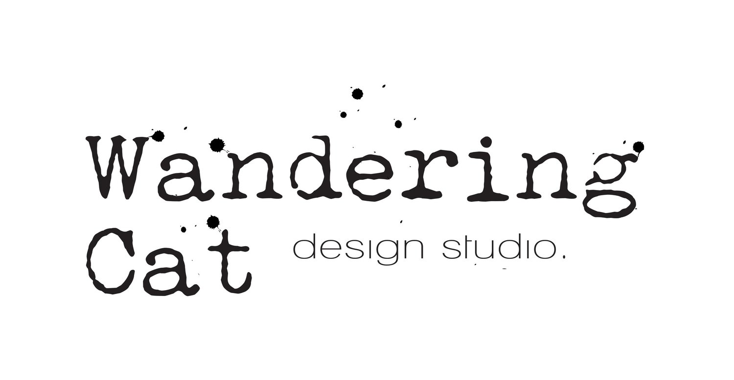 Wandering Cat Design Studio: graphic design_Logo design + branding ...