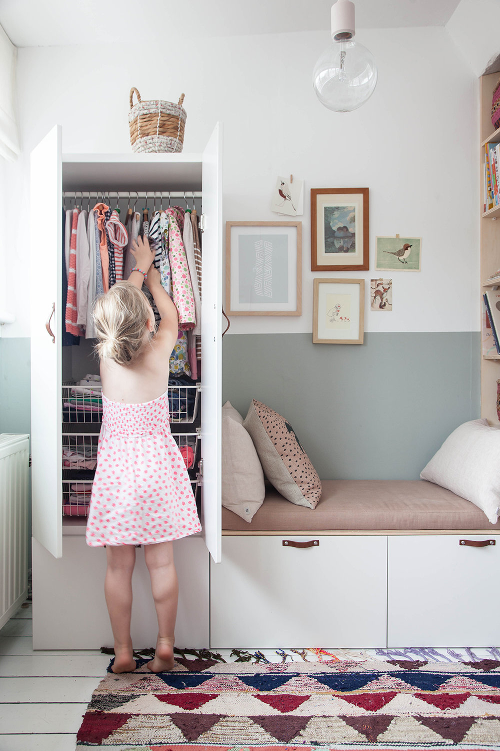 IKEA Wardrobe Hack In Charming Little Girl's Bedroom