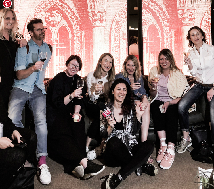   From left to right:  Desiree ,  Stefan ,  Mary,   Agata ,  Niki , Me,  Ulla  and seated on the   floor  , Francesca Russo from Design Diffusion, our fearless leader (  along with Chiara Omboni, not shown ). 