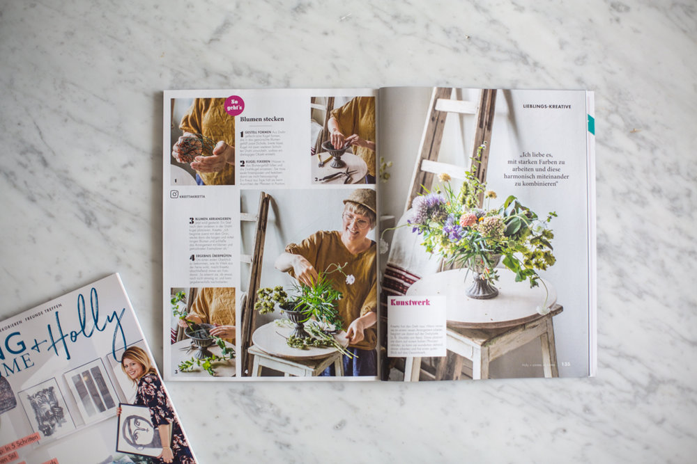 I can’t have a magazine without spotlighting a favorite creative friend of mine. This month, it’s a fantastic Finnish photographer and floral designer. You have to get the issue to learn more!