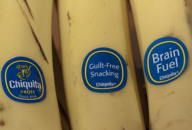   Chiquita Banana labels. Photo by: Dawn Huczek