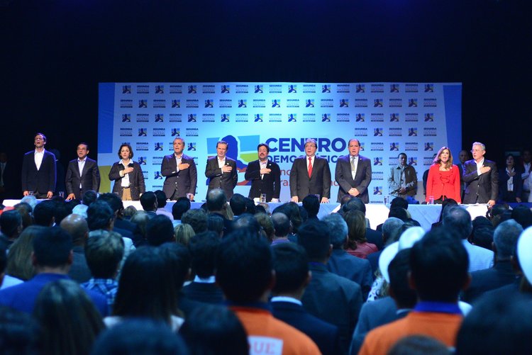 Conference of the Democratic Center, a right-wing party and the main opposition force to the Colombian government. Photo: Flickr- Centro Democrático