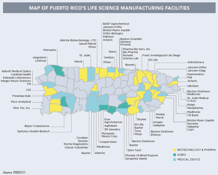 Life Science Manufacturing in Puerto Rico. Source: PRIDCO