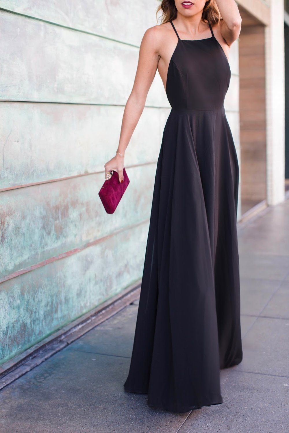 lulus black formal dress