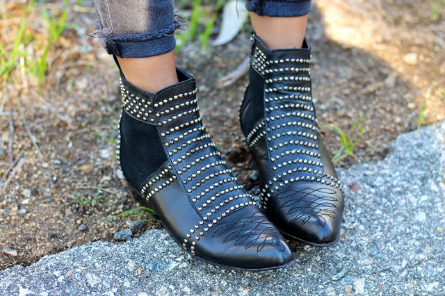 anine bing studded boots, anine bing boots