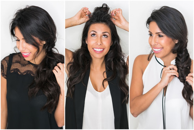 hairstyles for the holidays, easy 5 minute hair dos, target holiday 