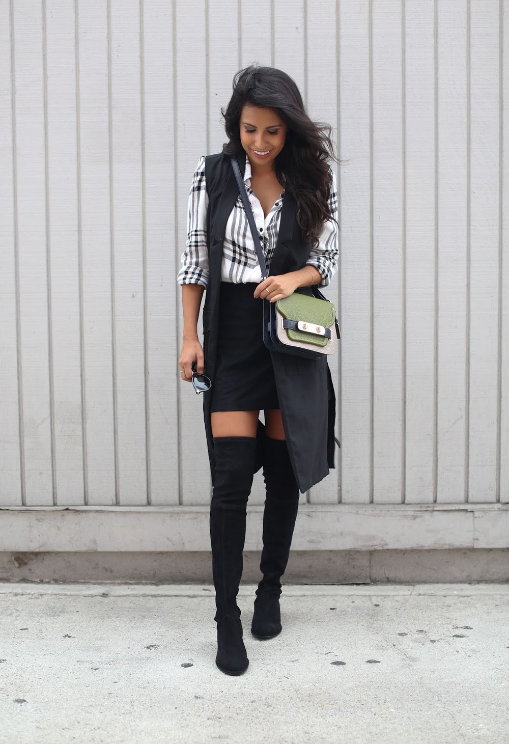 how to wear OTK boots, stuart weitzman lowland boots, fall outfit