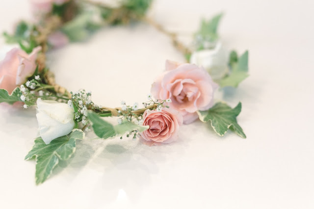 fleurish floral shop, diy flower crown, how to make flower crown, bridal shower