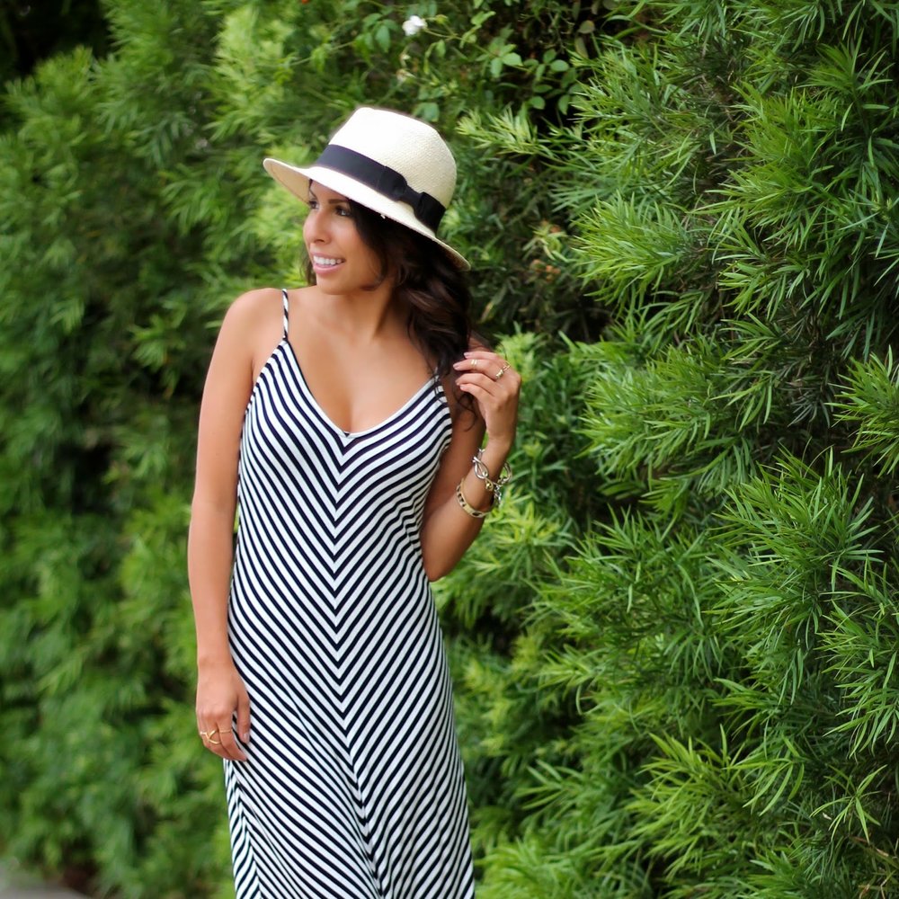 target maxi dress, striped maxi dress, target summer outfit, how to wear a maxi dress