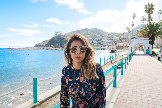 what to wear in catalina, catalina travel guide, a weekend in catalina, how to wear floral dress