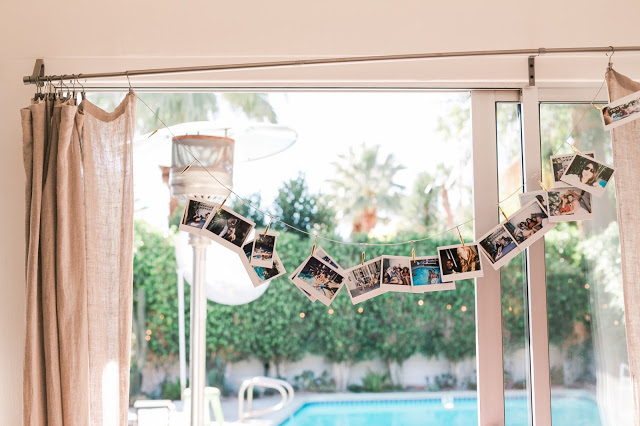 how to throw a pool party, polaroid pictures, 30th birthday party ideas