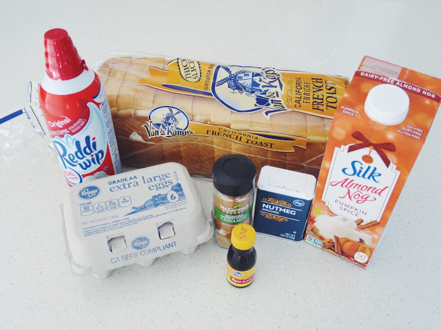 recipe with Silk Almond Nog, How to make french toast, Thanksgiving breakfast option