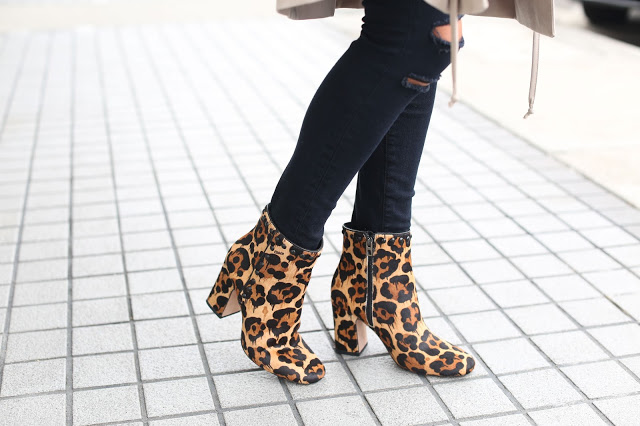 coach leopard boots, how to wear leopard print, styling booties