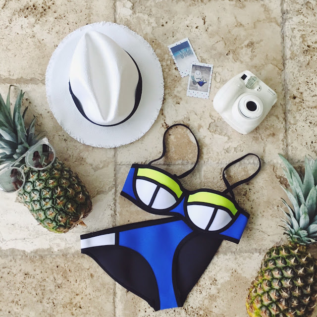 Triangl Swimwear Bikini, Pineapple summer party, miami beach outfit