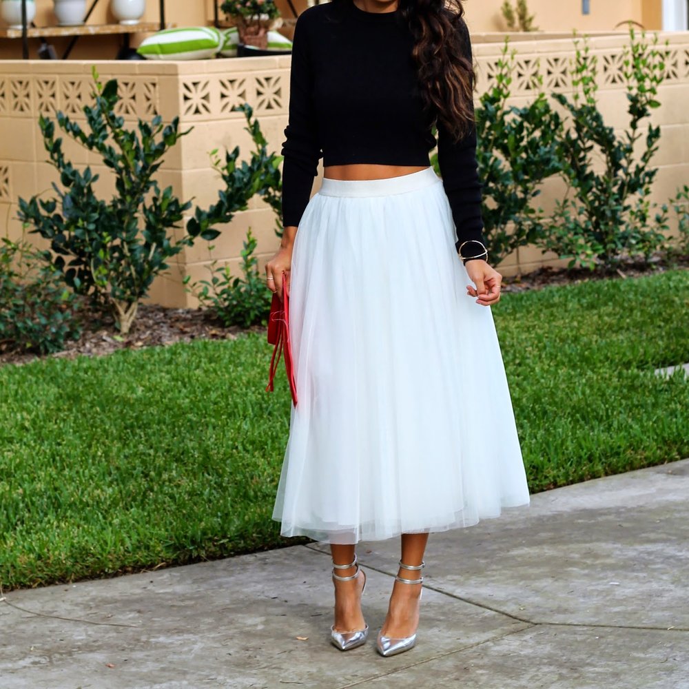 what to wear for Christmas, Holiday Style, Tulle Skirt, Ballerina Skirt Outfit