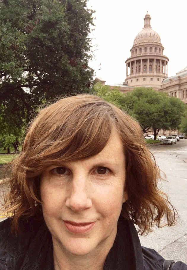 Jacquie at the Capitol of Texas