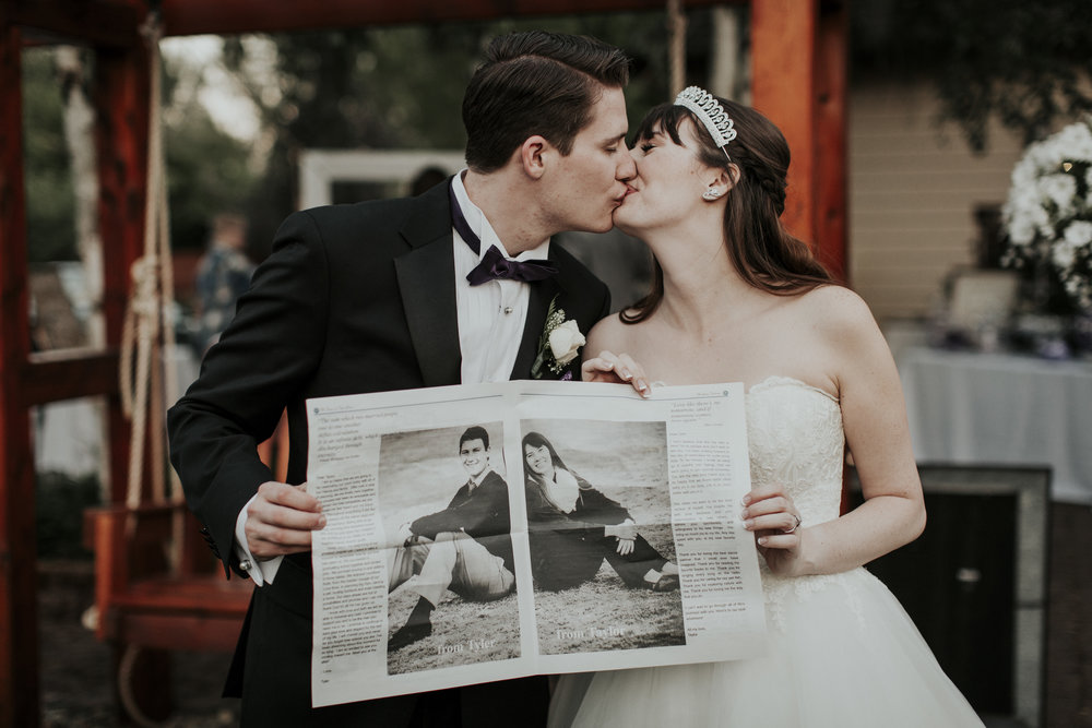 custom wedding newspaper