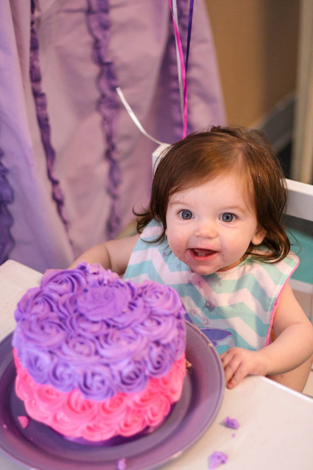 First Birthday Girl Cake Smash
