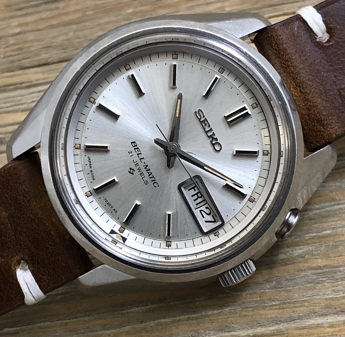 1967 Seiko 4006-7019 Bell-Matic 21j Automatic