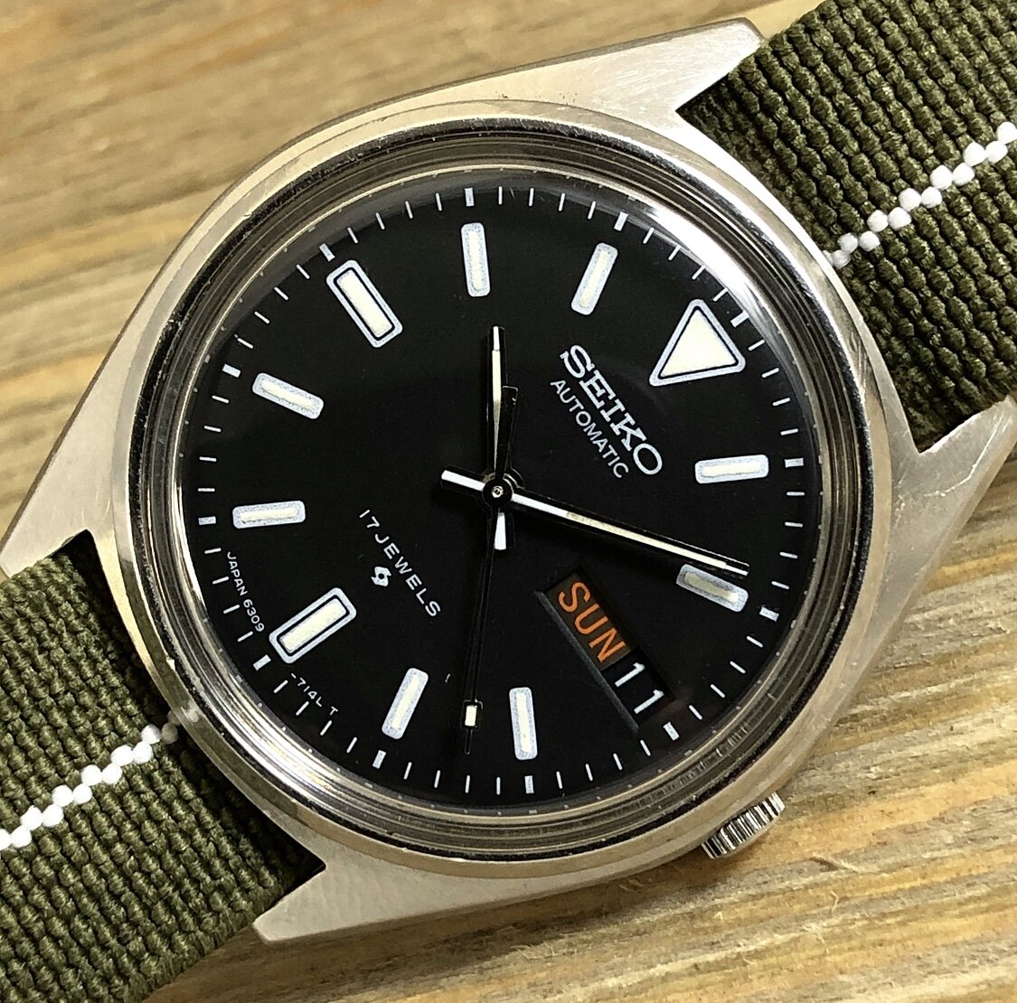 1980 Seiko 6309-7149 Automatic Day/Date “5” Field Watch