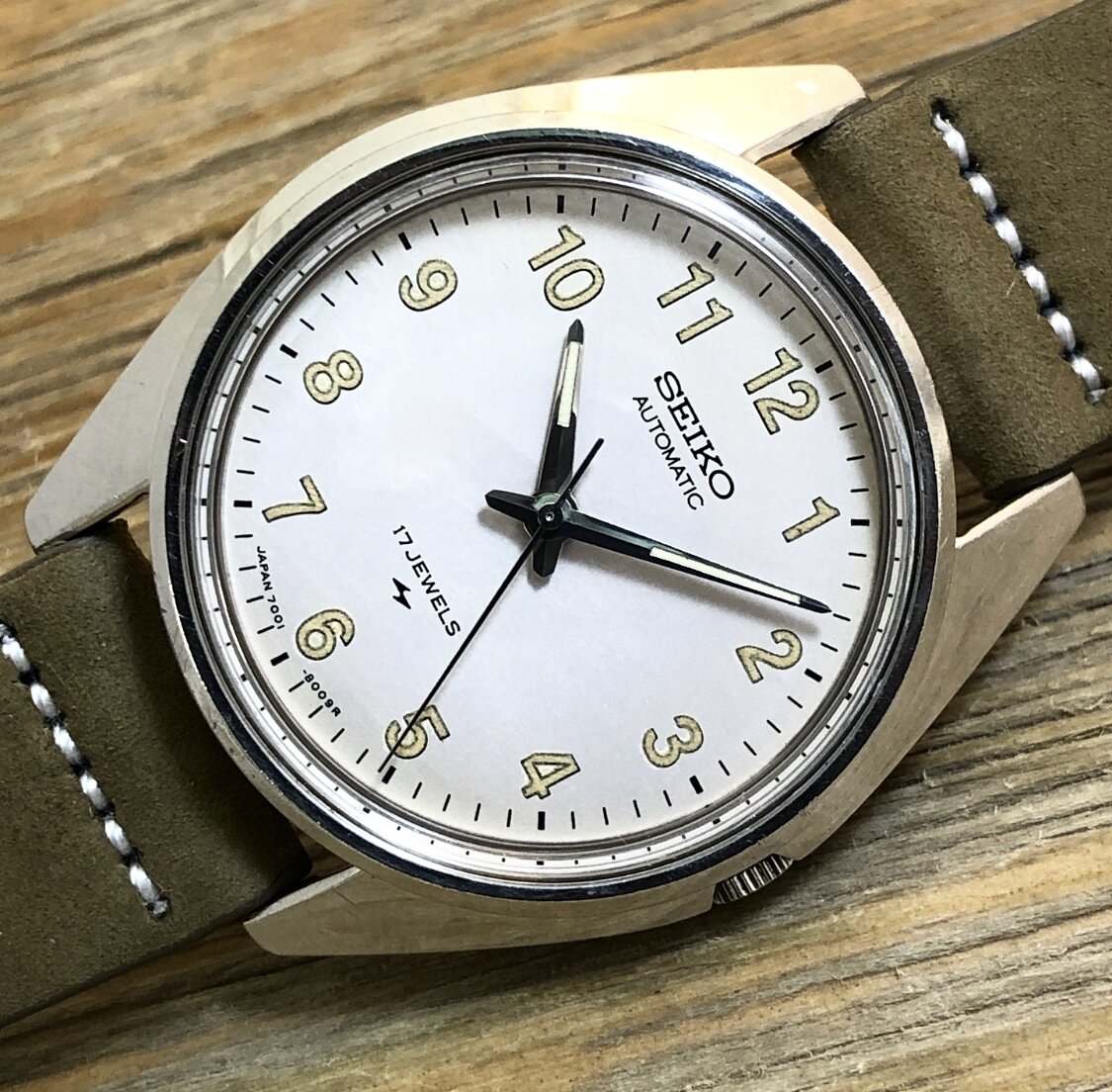 1970 Seiko 7001-8009 Automatic Field Watch (Arabic)