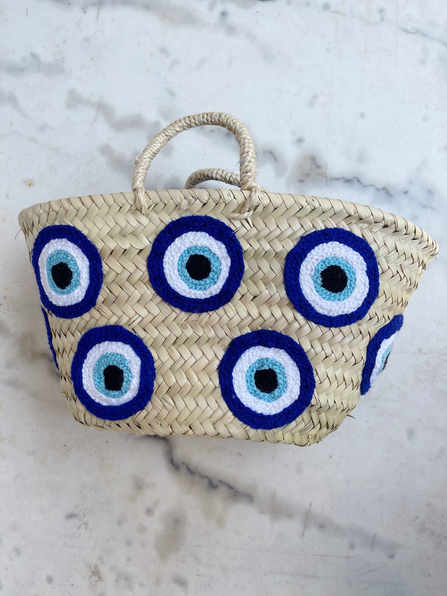 Greek Eye Mini Basket — COLORES COLLECTIVE