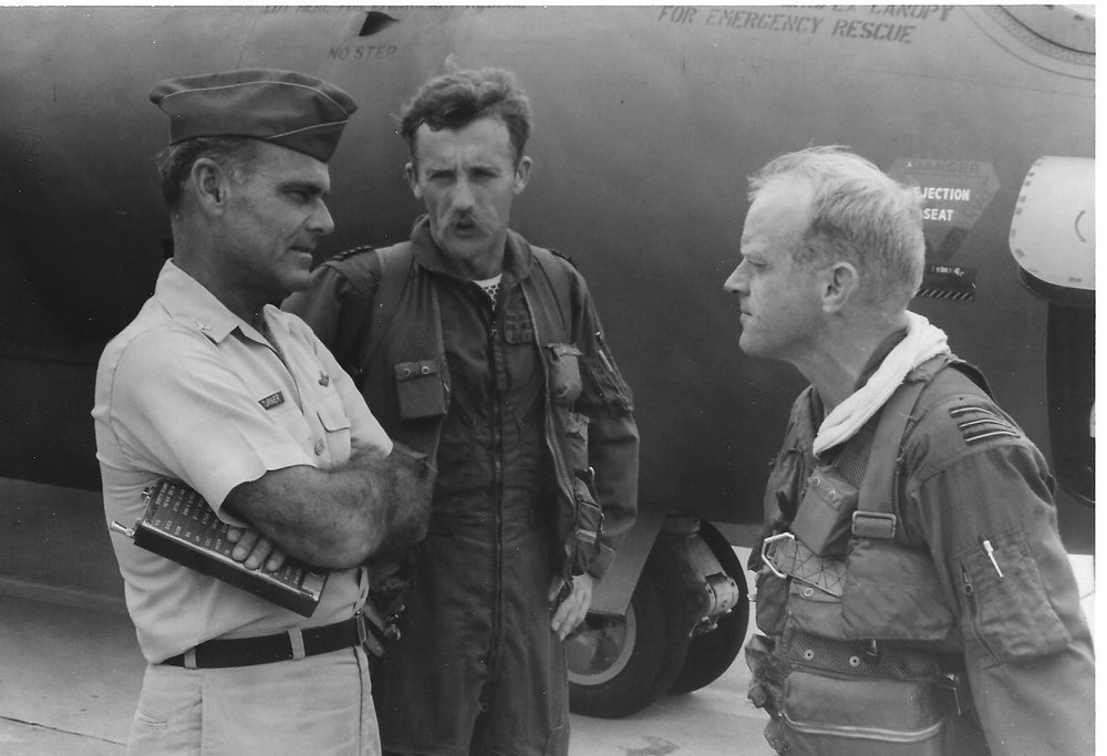 Col. Walter C. Turnier, OC 35th TFW, Arthur Barnes & me, Vietnam.jpg